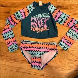 Mermaids Make Waves Kids Swim Set - Multicolor girls size 4/5